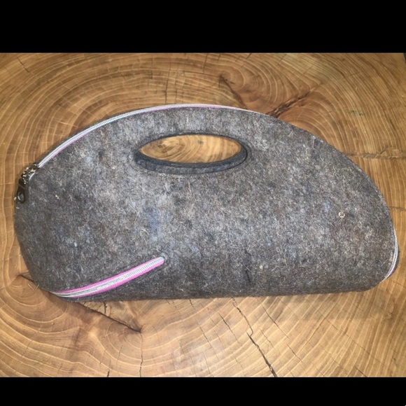 UM bag by Josh Jakus Gray Wool Handbag - Picture 6 of 8